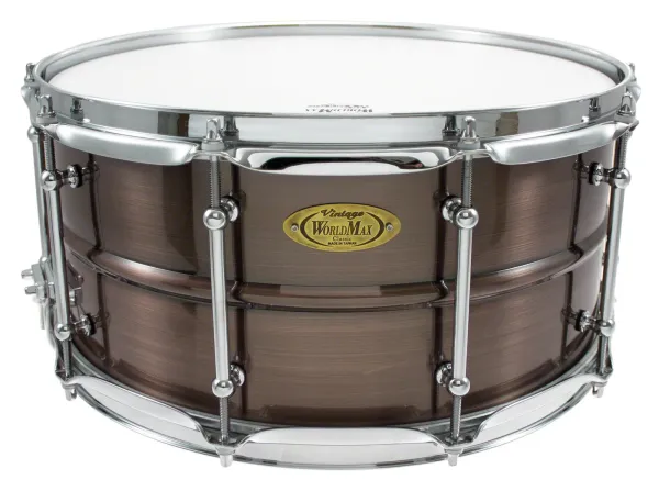 WORLDMAX Black Dawg Caisse Claire 14"x 6.5" Laiton Brushed Red Copper
