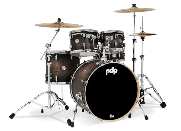 PDP Concept Maple Batterie 22"/5pcs Satin Charcoal Burst