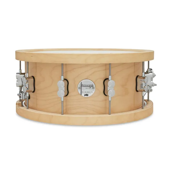 PDP Concept Series Caisse Claire 14"x 6.5" Natural Wood Hoop 20-Ply