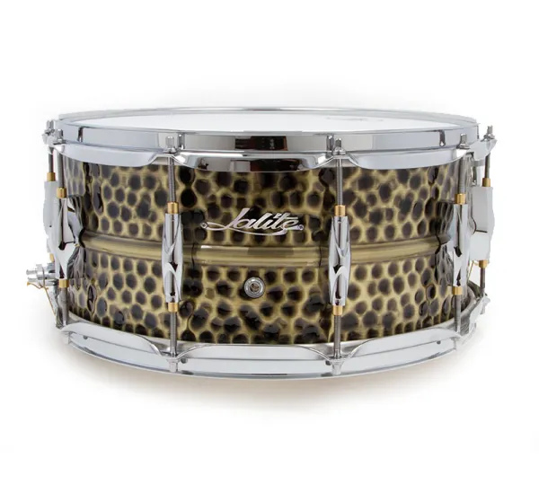 LALITE Caisse Claire 14"x 6,5" Hammered Brass Deluxe Vintage