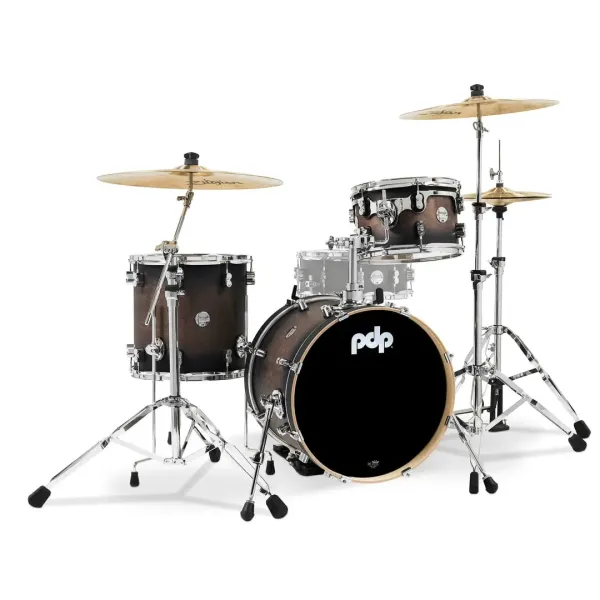 PDP Concept Maple Batterie 18"/3pcs Charcoal Burst Lacquer