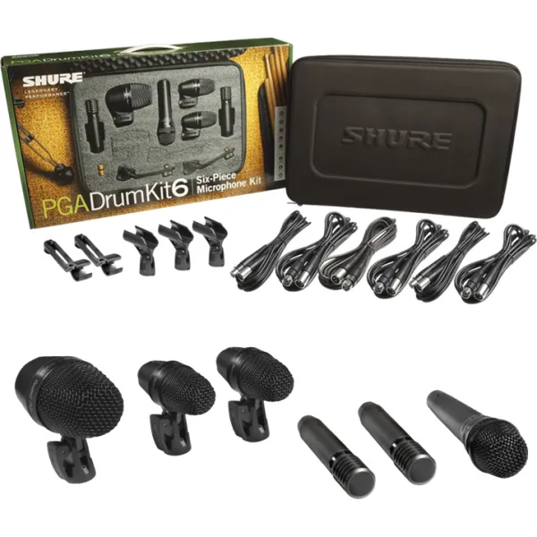 Pack Micro Shure - 6 Micros