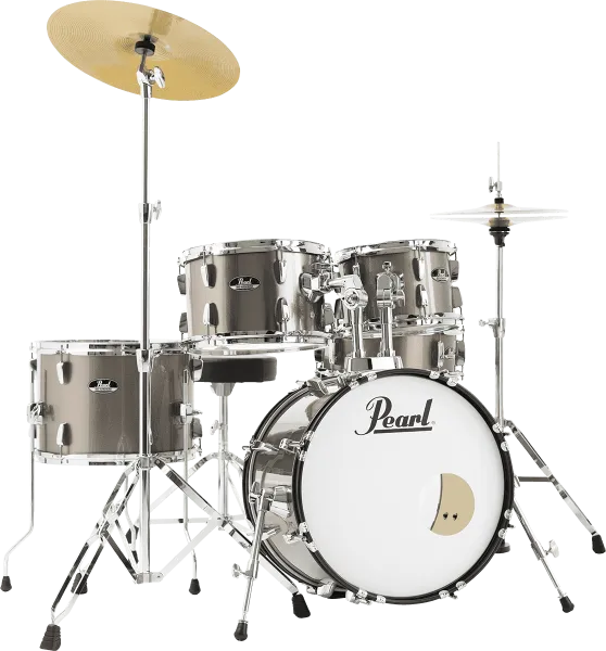 PEARL Roadshow Batterie 18"/5pcs Pack Sabian 2 Cymbales Bronze Metallic