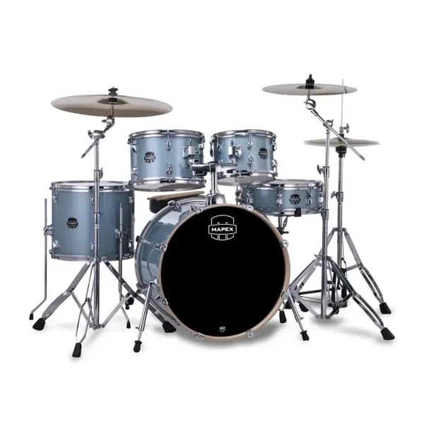 MAPEX Venus Batterie 20"/5pcs Aqua Blue Sparkle w/ Pack Cymbales Mapex