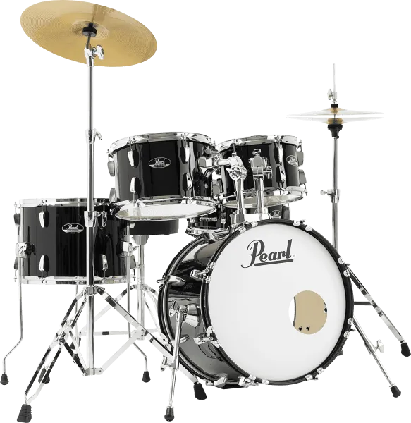 PEARL Roadshow Batterie 18"/5pcs Pack Sabian 2 Cymbales Jet Black