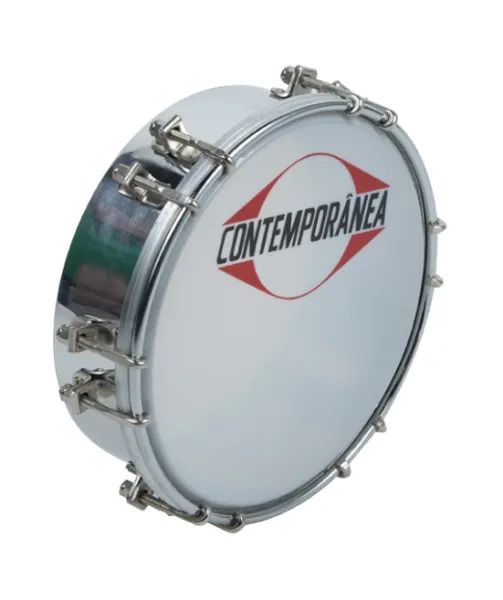 Tamborim Contemporanea 06 Metal Chrome - 12 Tirants