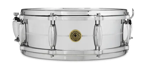 GRETSCH USA Custom Caisse Claire 14"x 5" USA - G4160 - Laiton - Chrome Over Brass