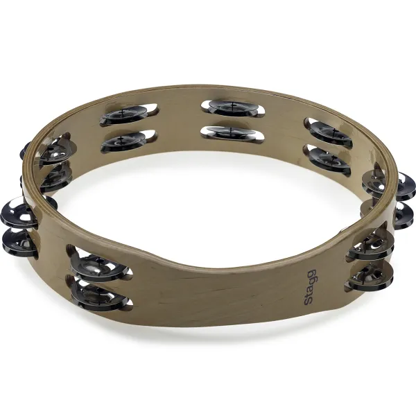 Tambourin Stagg 10" - Bouleau - 2 Rangs