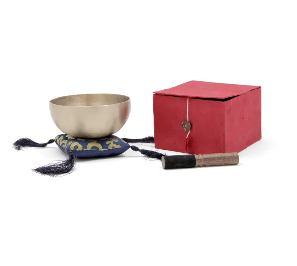 Bol Tibetain Afroton Set Complet Argent 8 Cm