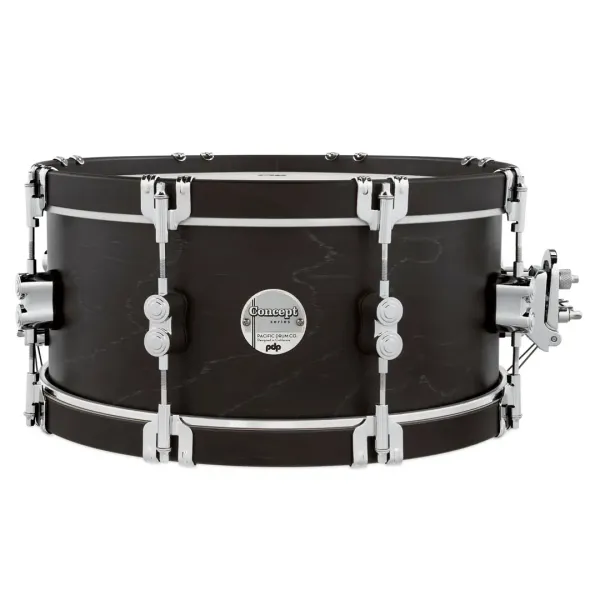 PDP Concept Classic Caisse Claire 14"x 6.5" Ebony Stain/Ebony Hoop