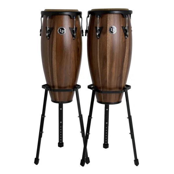 Conga Set LP A647Bsw Aspire 11" + 12" - Stand Panier - Walnut