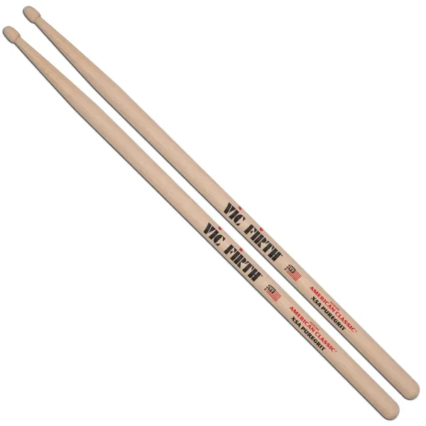 VIC FIRTH Baguettes 5A American Classic Hickory Extreme Pure Grit