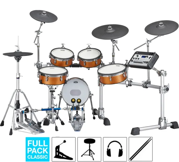 YAMAHA DTX10K-X Batterie Real Wood, Full Pack