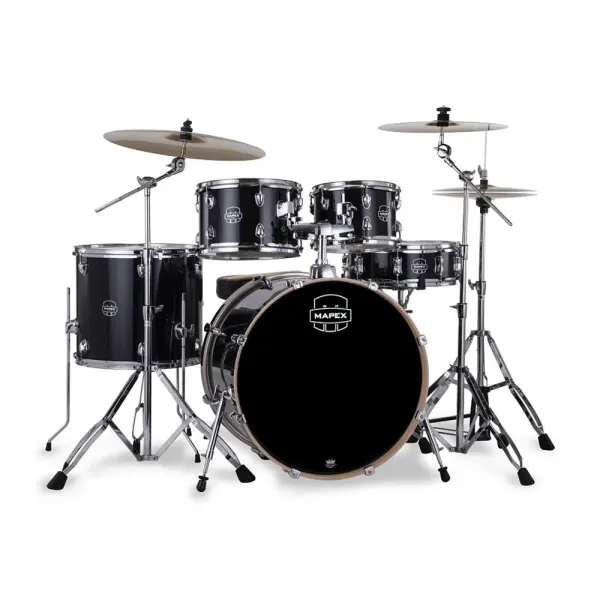 MAPEX Venus Batterie 22"/5pcs Black Galaxy Sparkle w/ Pack Cymbales Mapex
