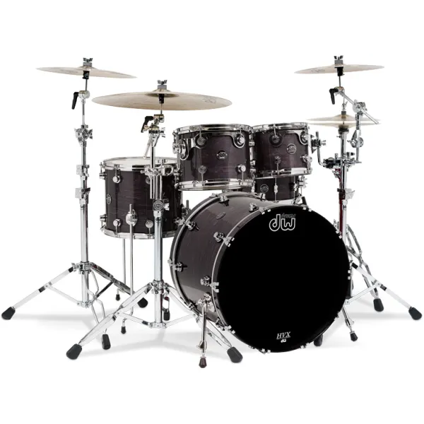 DW Performance Lacquer Batterie 22"/4pcs Ebony Stain