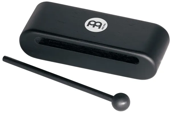 Woodblock Meinl Hevea 19Cm - Black + Maillet