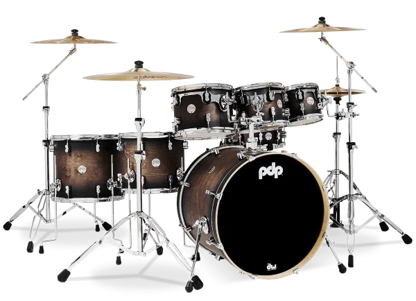 PDP Concept Maple Batterie 22"/7pcs Satin Charcoal Burst