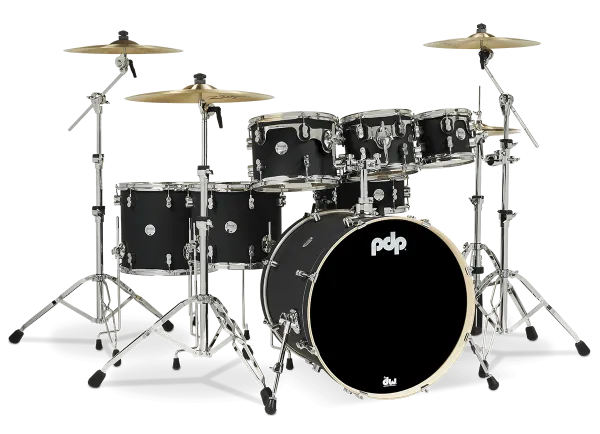 PDP Concept Maple Batterie 22"/7pcs Satin Black