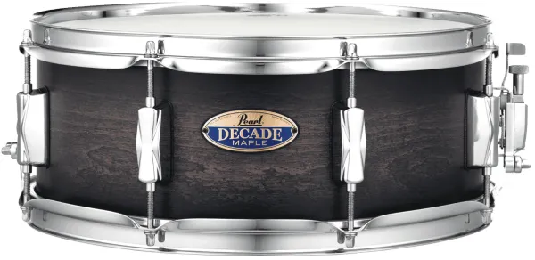 PEARL Decade Maple Caisse Claire 14"x 5.5" Satin Black Burst