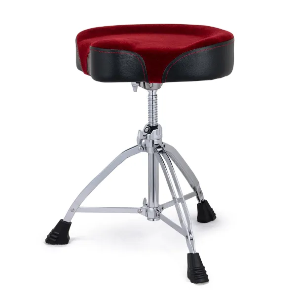 MAPEX T865SER Siège Moto Vis Assise Velours Rouge