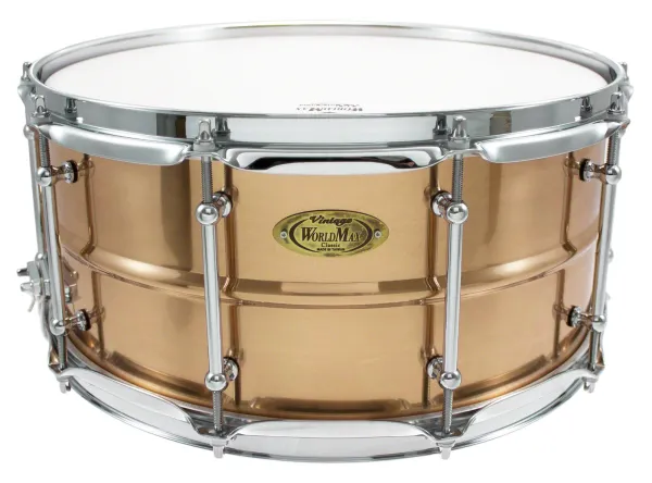 WORLDMAX Metal Caisse Claire 14"x 6.5" Bronze
