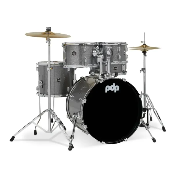 PDP Center Stage Batterie 20"/5pcs Silver Sparkle