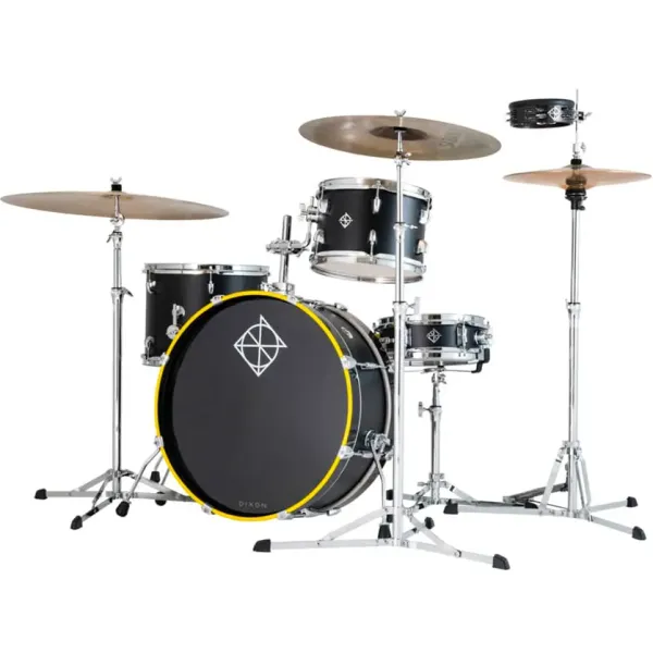 Produit DIXON Little Roomer Batterie 20"/4pcs Black with black/yellow bass hoop Image