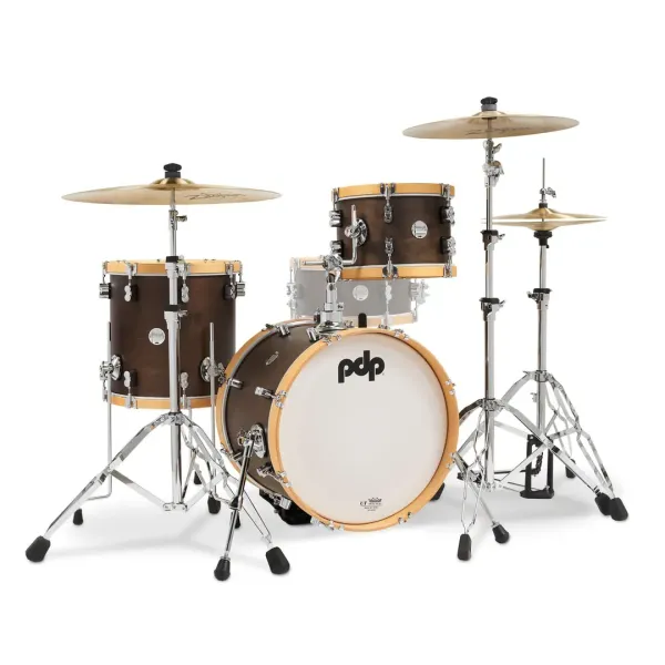 PDP Concept Classic Batterie 18"/3pcs Walnut Stain/Natural Hoop