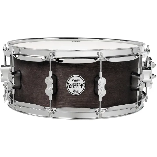 PDP Concept Series Caisse Claire 14"x 6.5" Black Wax Satin Black
