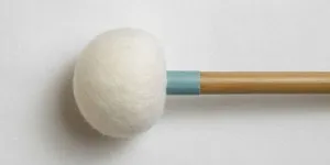 VIBRAWELL S8 Mailloche Timbale Bamb Sph Vert/jaune Med 54mm