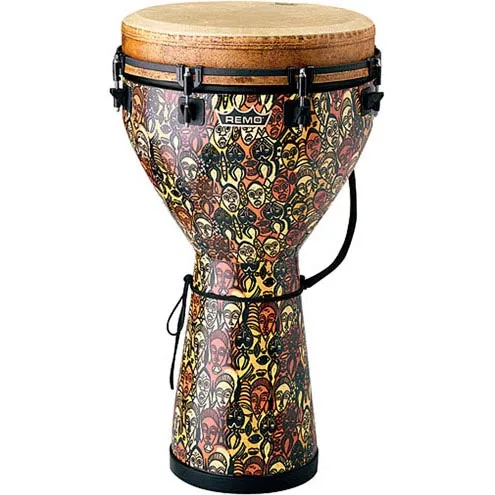 Djembe Remo 16" Accordable Leon Mobley Signat - Multi Mask