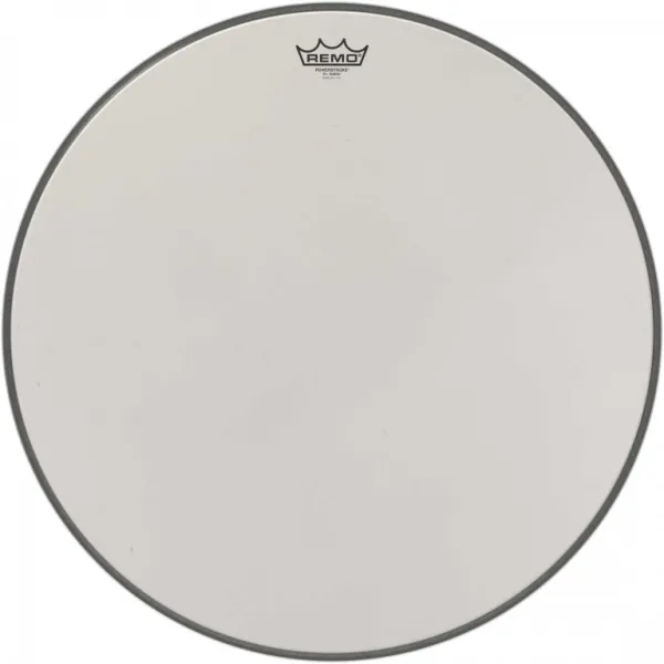 REMO White Suede 22" Bass Powerstroke 3