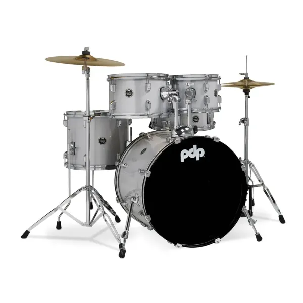 PDP Center Stage Batterie 20"/5pcs Diamond White Sparkle