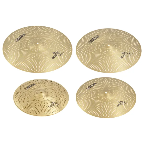 OBERA Mute Brass Pack Cymbales Silencieuses 4pcs (14"/16"/18"/20")
