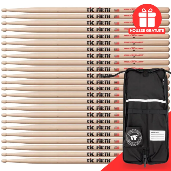Produit VIC FIRTH Baguettes 5A Pack 12 Paires Image
