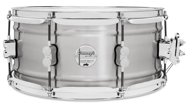PDP Concept Series Caisse Claire 14"x 6.5" Brushed Aluminum 1.2mm