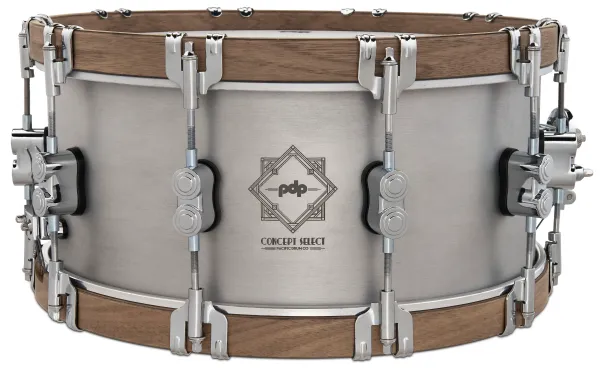 Produit PDP Concept Series Caisse Claire 14"x 6.5" Aluminium Wood Hoop 3mm Image