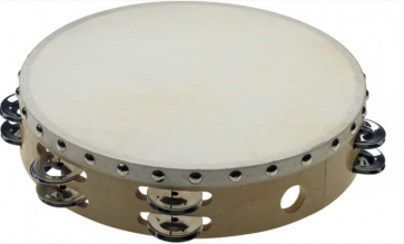 STAGG STA1208 TAMBOURIN BOIS 08" PEAU CYMBALETTES