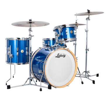 LUDWIG Batterie Continental Club Series 22"/ 4pcs - Blue Sparkle