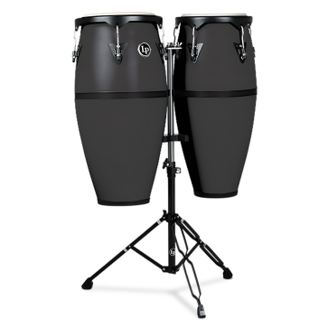 LATIN PERCUSSION LP646D-OX Conga 10"/11" Discovery avec Stand - Onyx