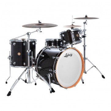 LUDWIG Batterie Continental Series 22"/ 4pcs - Black Satin