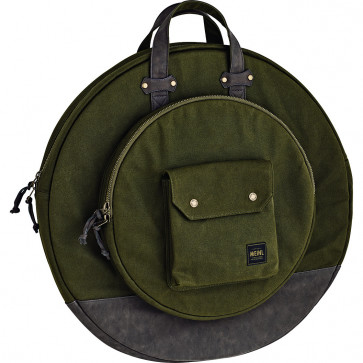 MEINL MWC22GR HOUSSE CYMBALE 22 WAXED CANVAS COLLECTION FOREST GREEN