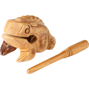 NINO 514NT Grenouille Güiro Bois Naturel - Medium