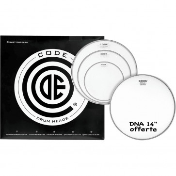 CODE DNA PACK 4PCS 10"/12"/14"CLEAR +14"COATED