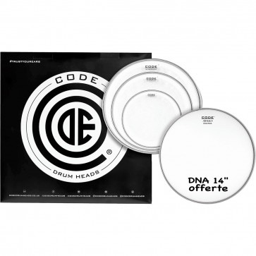 CODE GENERATOR PACK 4PCS 10"/12"/14"CLEAR +DNA14"COATED