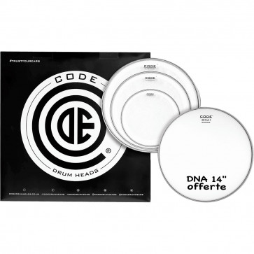 CODE GENERATOR PACK 4PCS 10"/12"/16"CLEAR +DNA14"COATED
