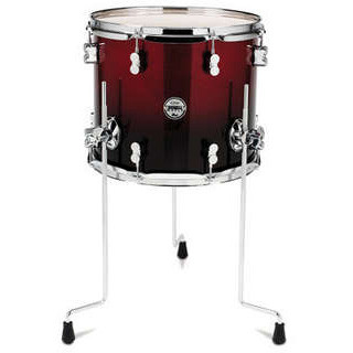 PDP CONCEPT MAPLE 14X12 RED TO BLACK SPARKLE FADE