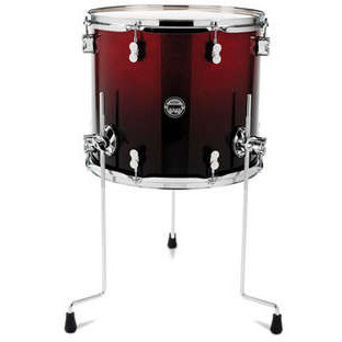 PDP CONCEPT MAPLE 16X14 RED TO BLACK SPARKLE FADE