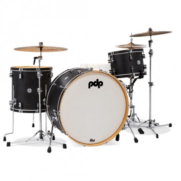PDP CONCEPT CLASSIC 24 EBONY STAIN WITH EBONY HOOPS