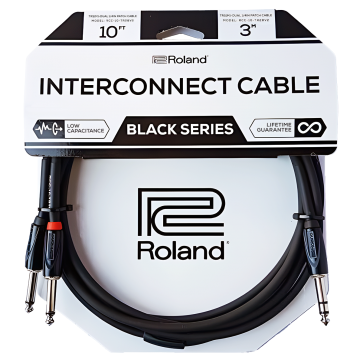ROLAND RCC-10-TR28V2 Câble Y Black Series Jack Mâle Stéréo/Jack Mâle Stéréo - 3m